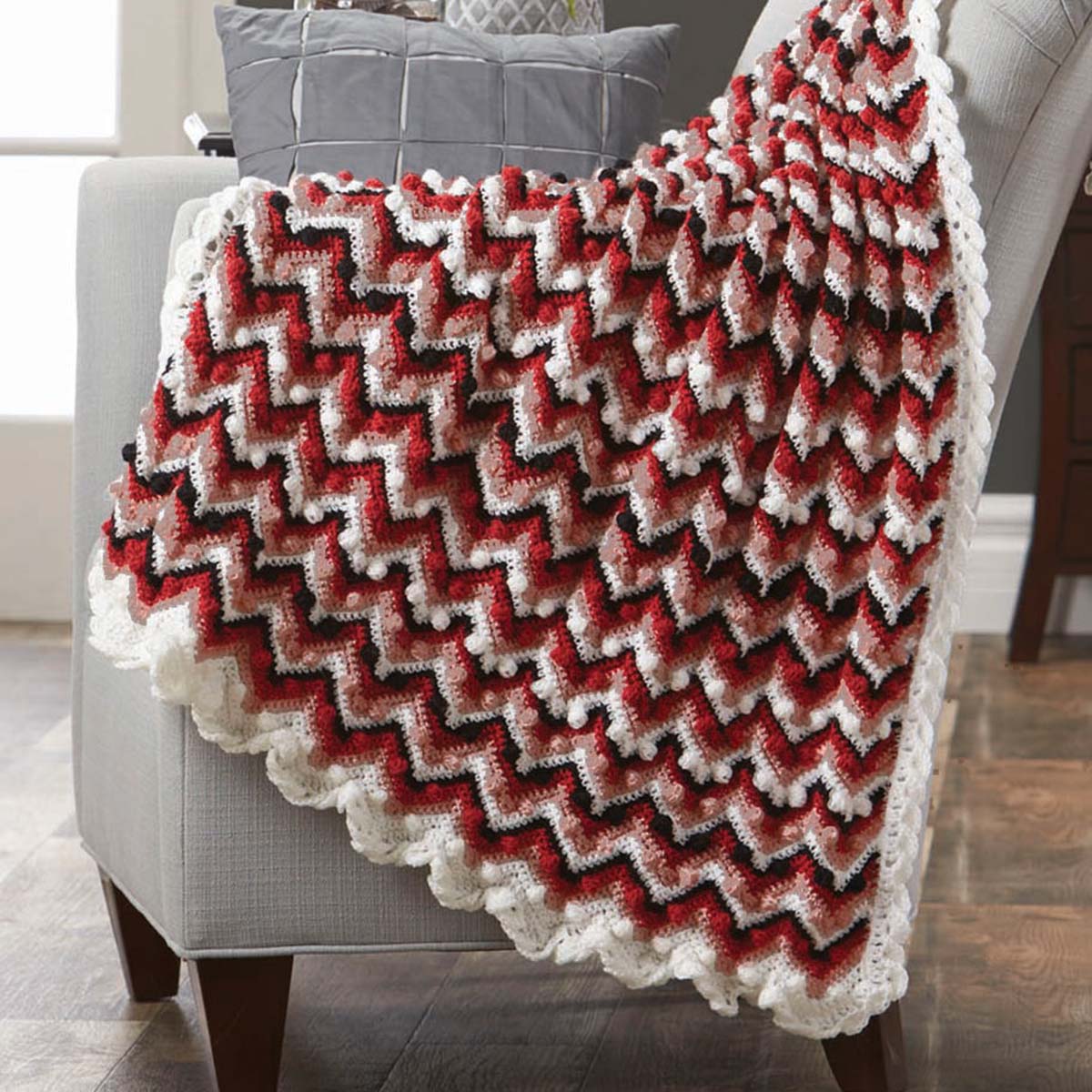 Herrschners  Mirabelle Afghan Crochet Kit