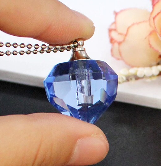 Pet Cremation Jewelry Urn Necklace For Ashes For Dog/Cat/Pets Paw...