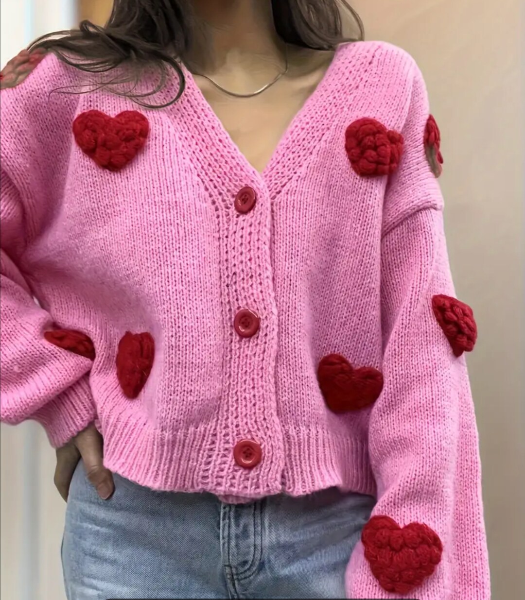 Long button 2025 down cardigan sweater