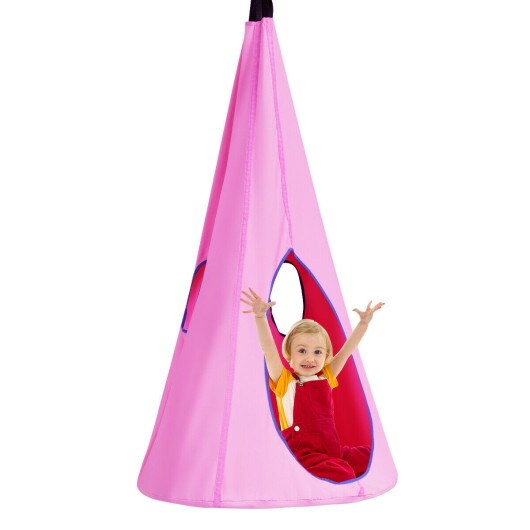 32&#x22; Kids Nest Swing Hanging Seat Hammock-Pink