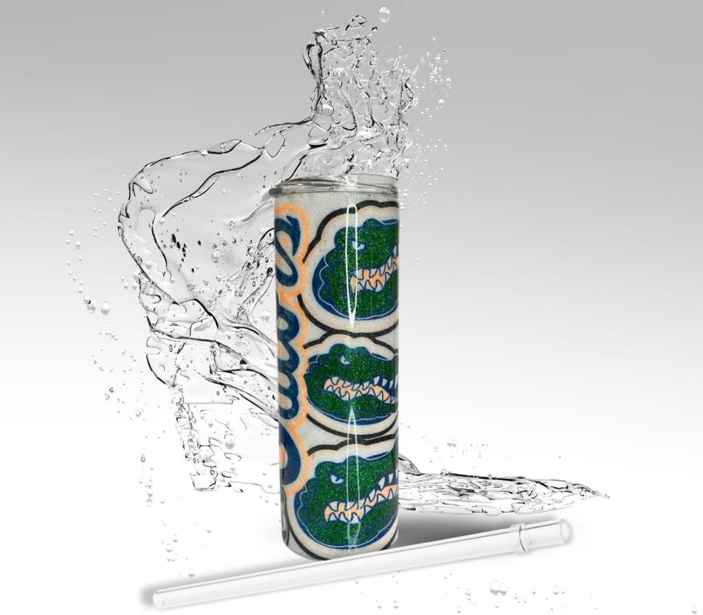 Florida gators 2024 glitter tumbler