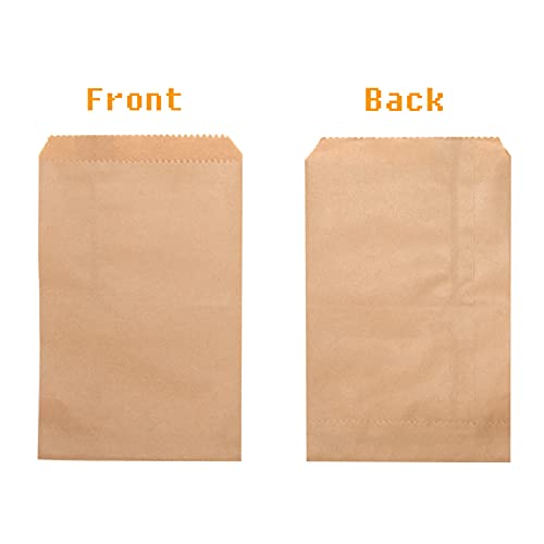 100 Pieces 3x5 Inches Natural Kraft Paper Bags for Bakery Cookies Treats Snacks Sandwiches Popcorn Small Gift bag