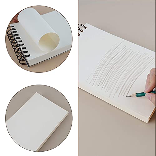 5.5&#x22; x 8.5&#x22; Sketchbook Set, Top Spiral Bound Sketch Pad, 2 Packs 100-Sheets Each (68lb/100gsm), Acid Free Art Sketch Book Artistic Drawing Painting Writing Paper for Beginners Artists