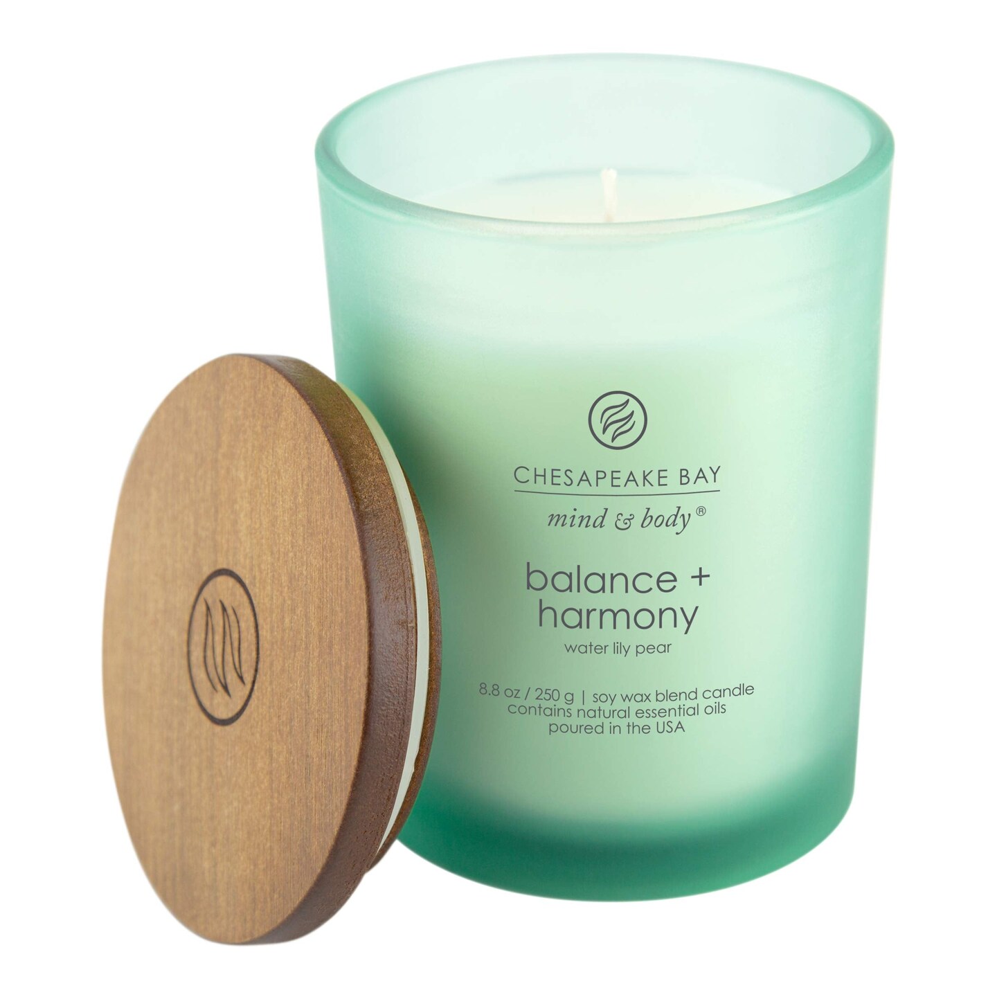 Scented Candle, Balance + Harmony (Water Lily Pear), Medium, Home Décor