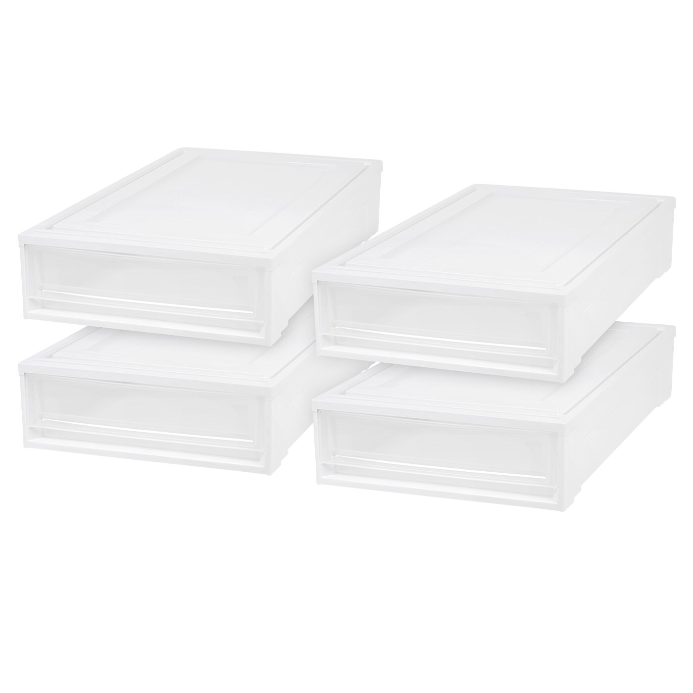 IRIS USA Plastic Under Bed Storage Containers