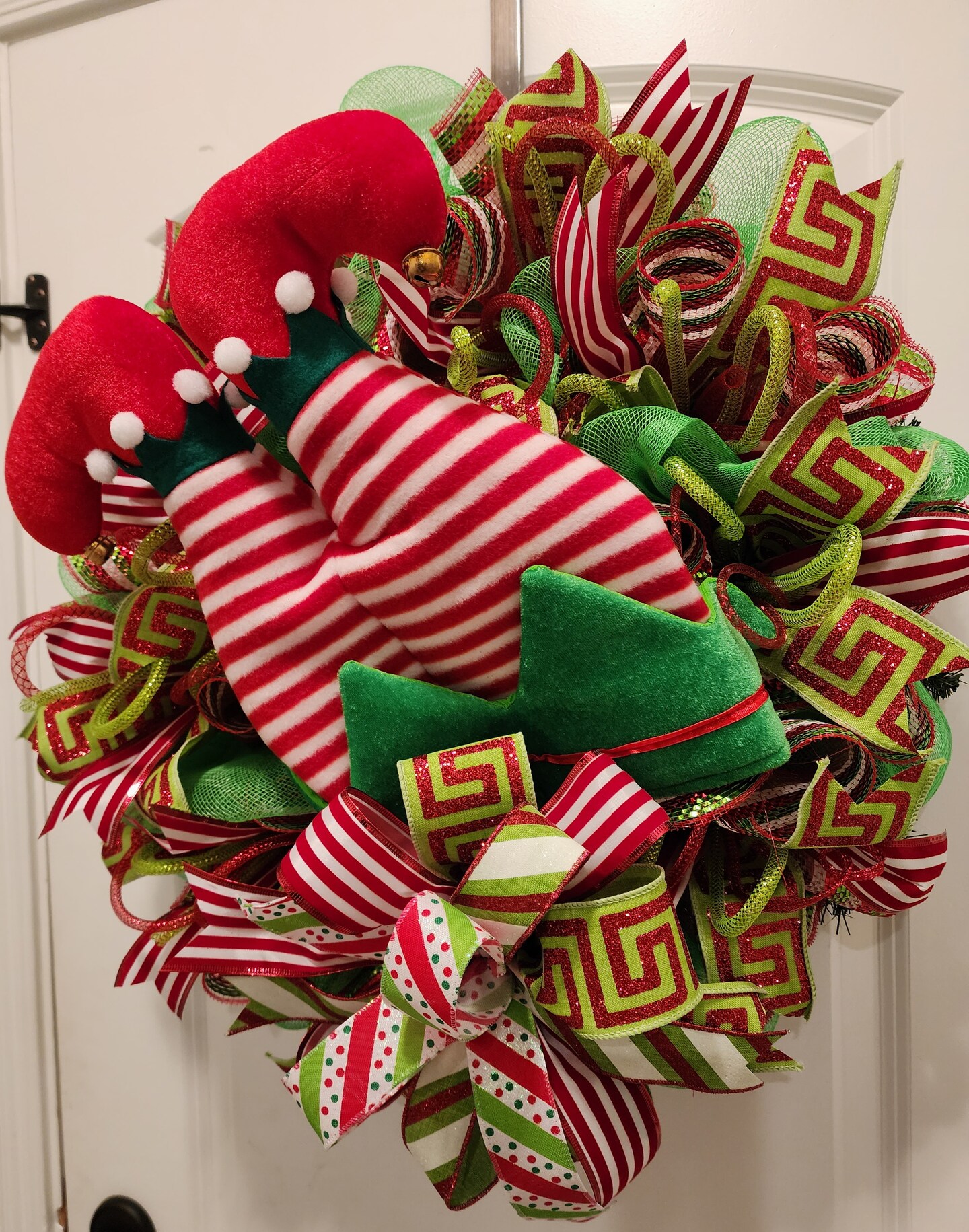 Front Door fashion Christmas Elf Wreath