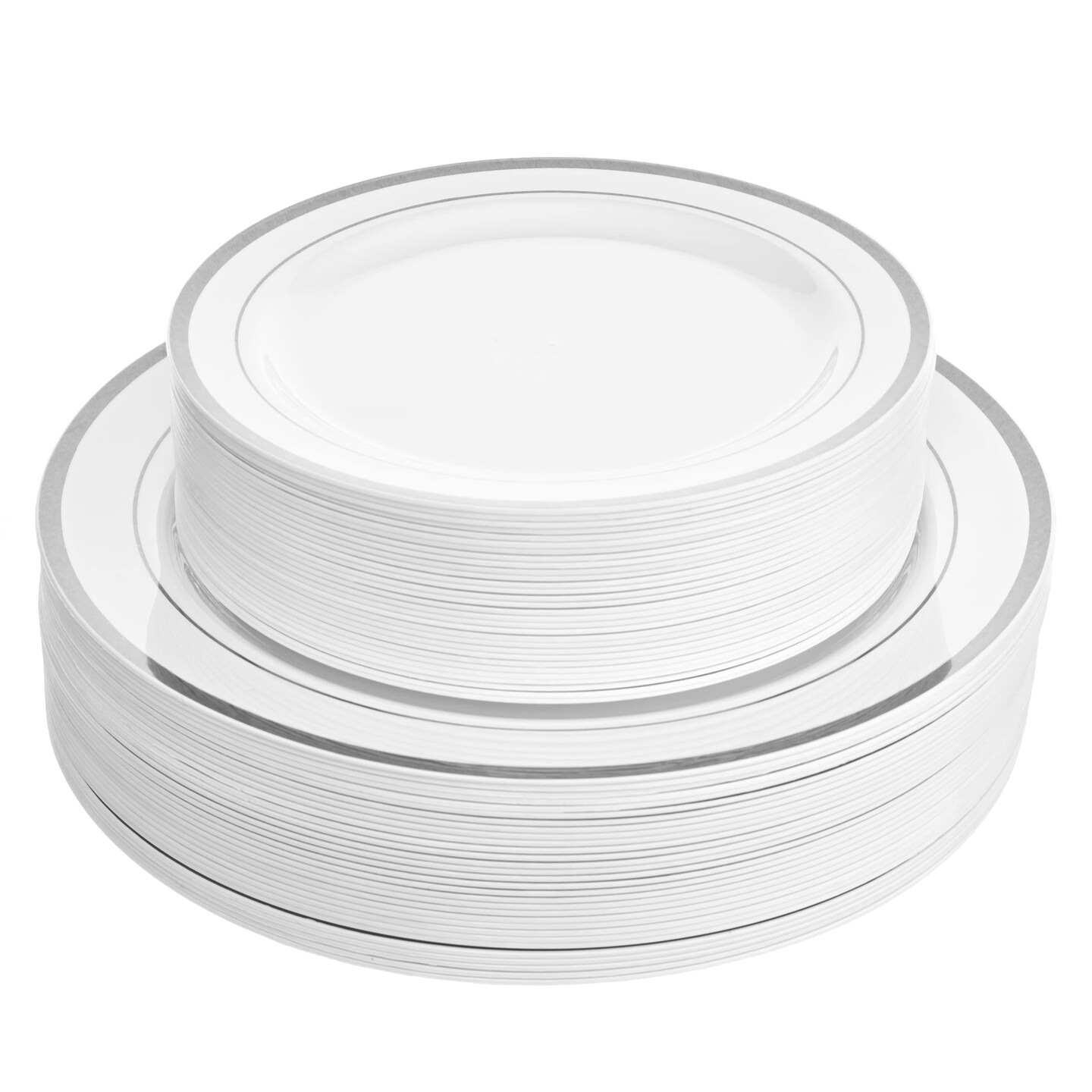 White hard plastic clearance plates