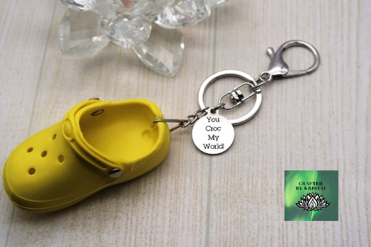 You Croc My World Mini Crocs Keychain for Men Shoe Key Chain