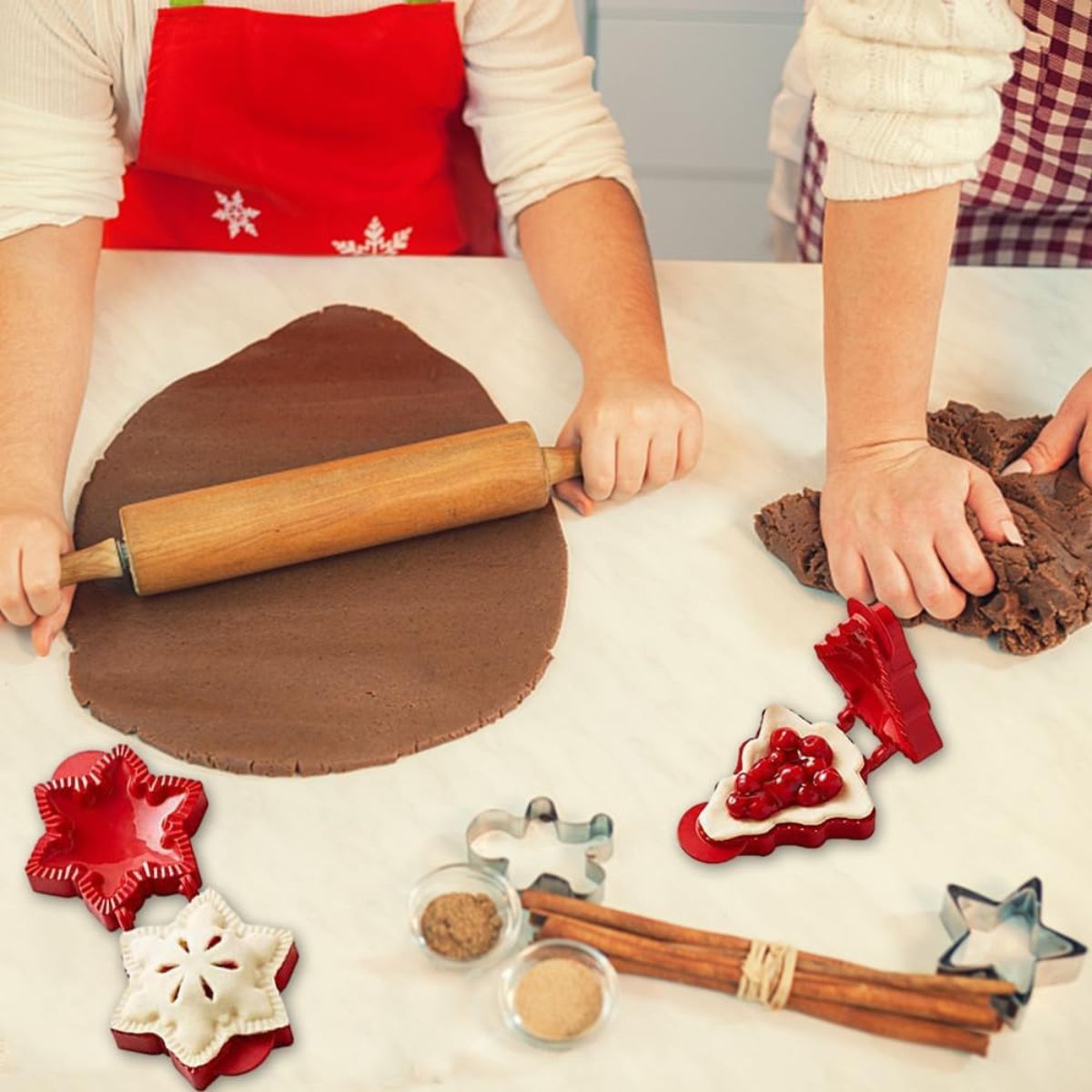 Mini Christmas Hand Pie Molds 3 pcs