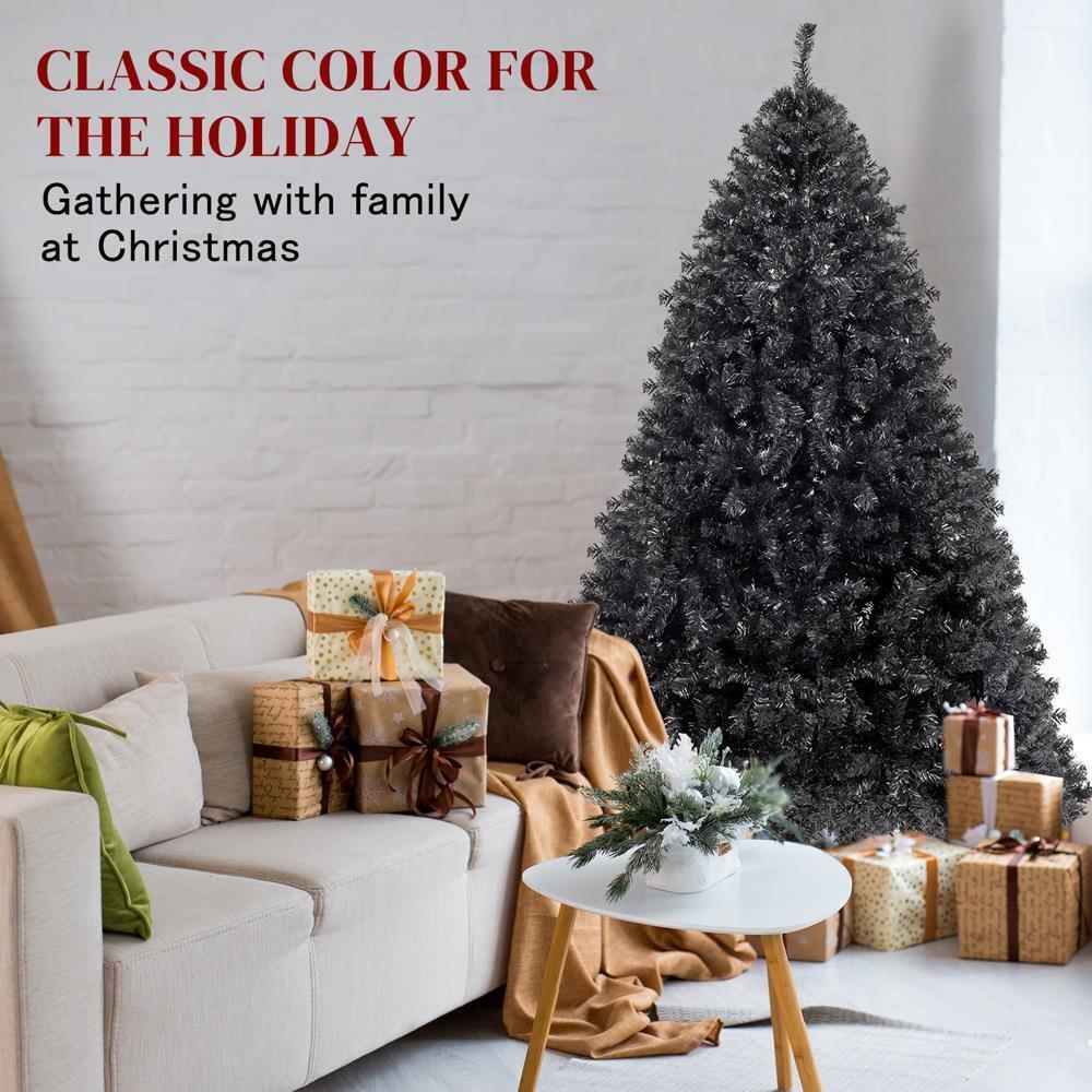 6 ft. Artificial Christmas Tree Hinged Tree with Metal Stand