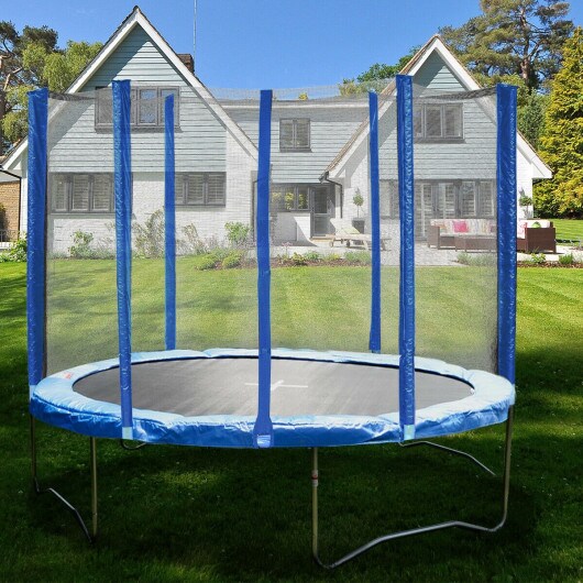 Blue Safety Round Spring Pad Replacement Cover for 15 Feet Trampoline