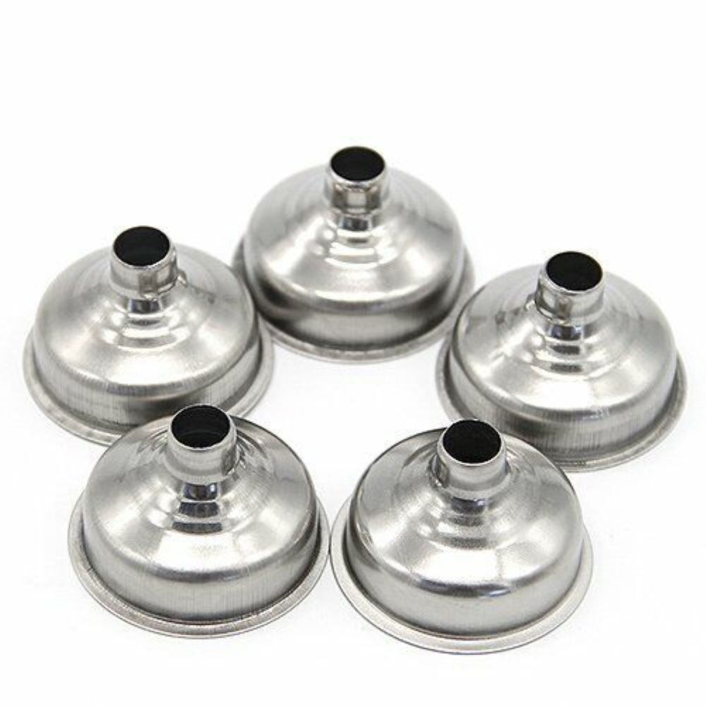 Kitcheniva Mini Stainless Steel Funnel For Liquid Oil Diffuser 5 Pcs