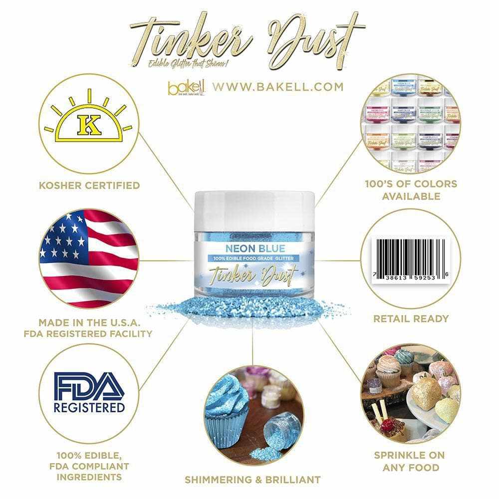 100% Edible Glitter Tinker Dust, FDA & Kosher Approved