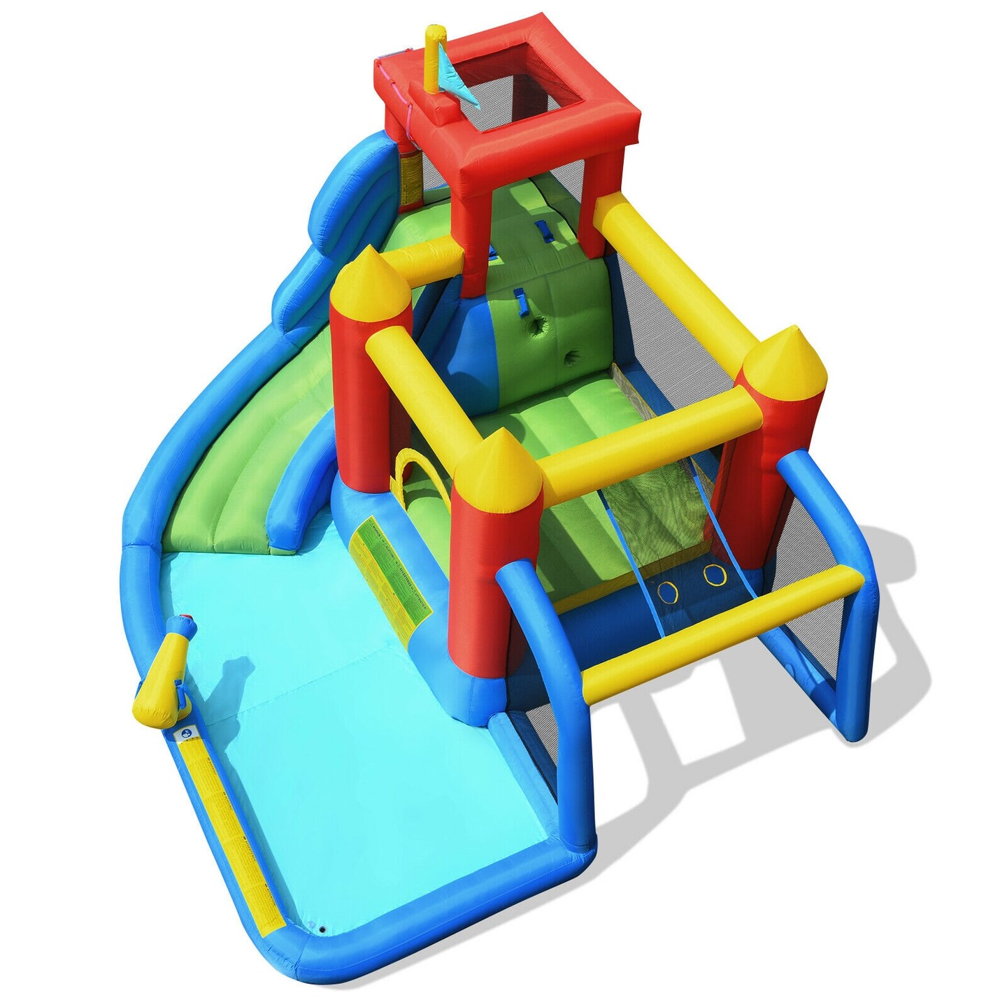 Kids Inflatable Castle Water Slide Climb Splash Pool Ball Shooting 3-10 Years
