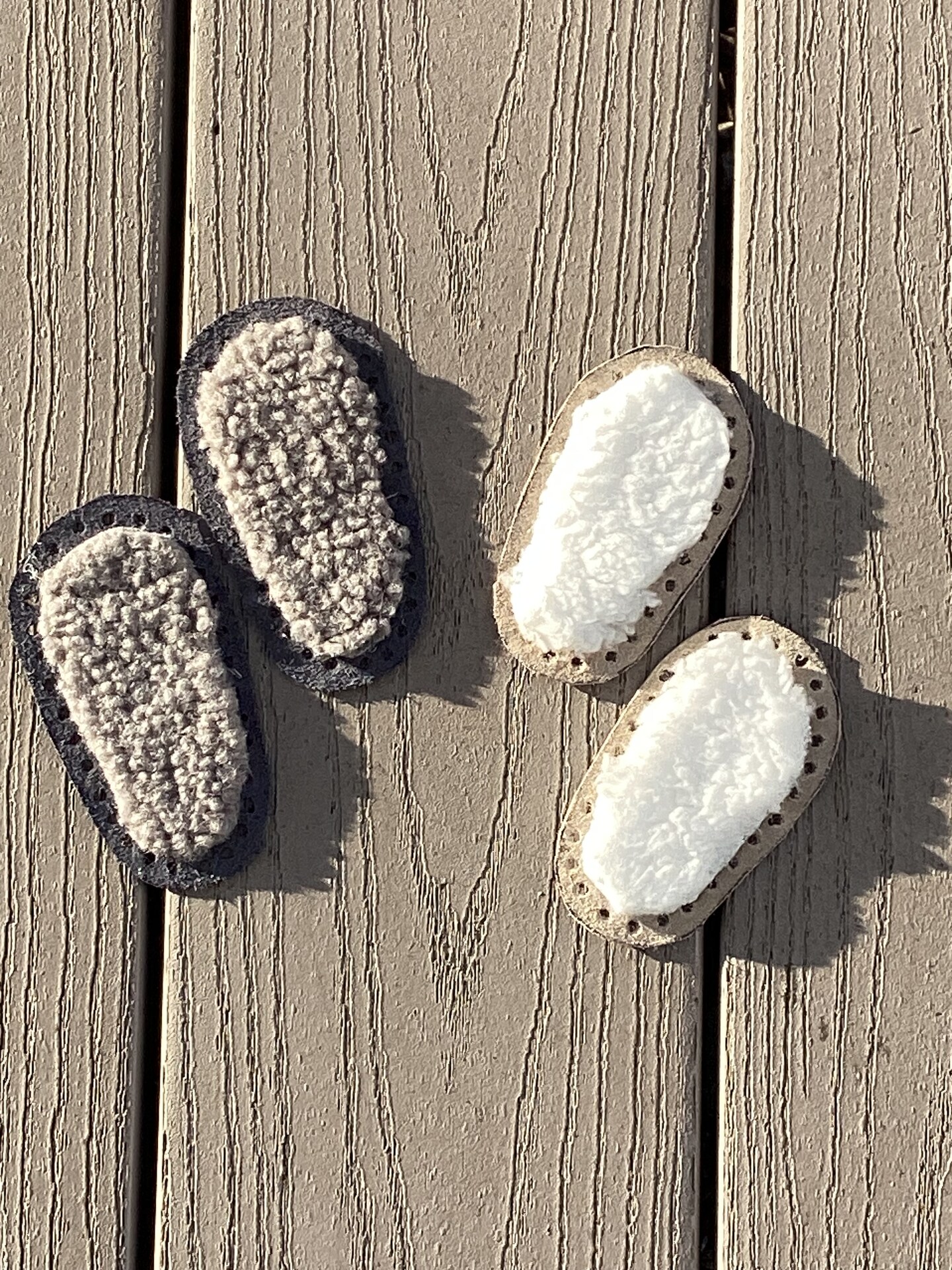 material crochet soles