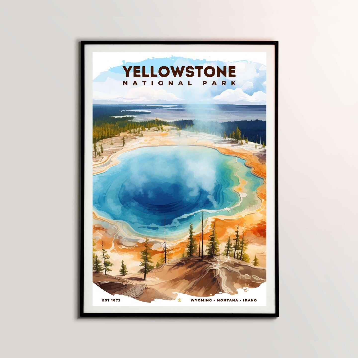 Yellowstone National Park Poster, Travel Art, Office Poster, Home Decor ...