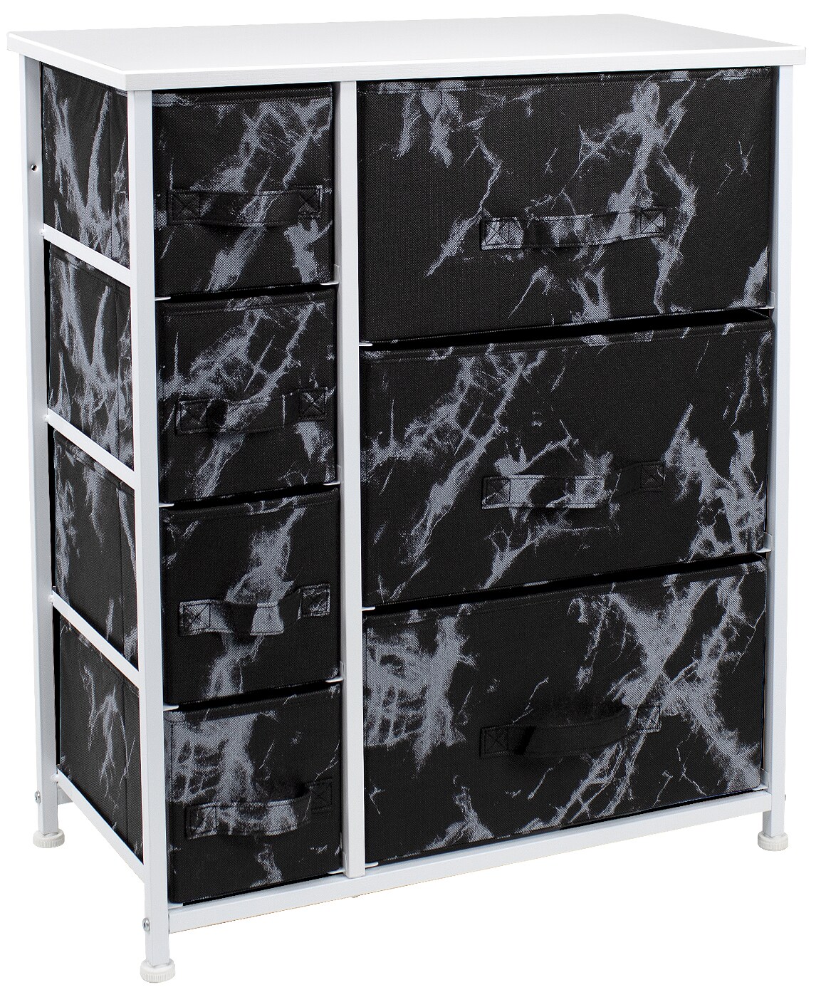 Sorbus Dresser with Drawers - Furniture Storage Tower Unit for Bedroom, Hallway, Closet, Office Organization - Steel Frame, Wood Top, Easy Pull Fabric Bins