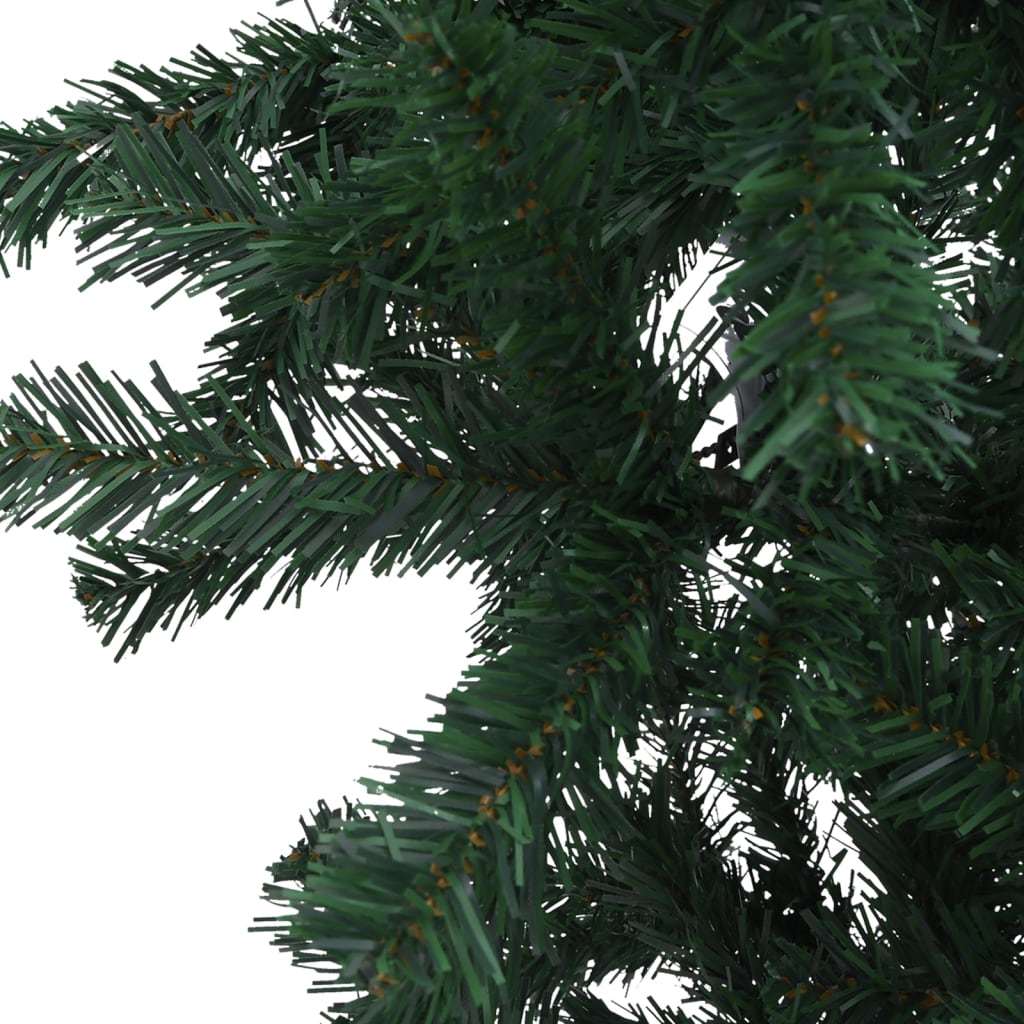 Upside-down Artificial Christmas Tree with LEDs&#x26;Ball Set