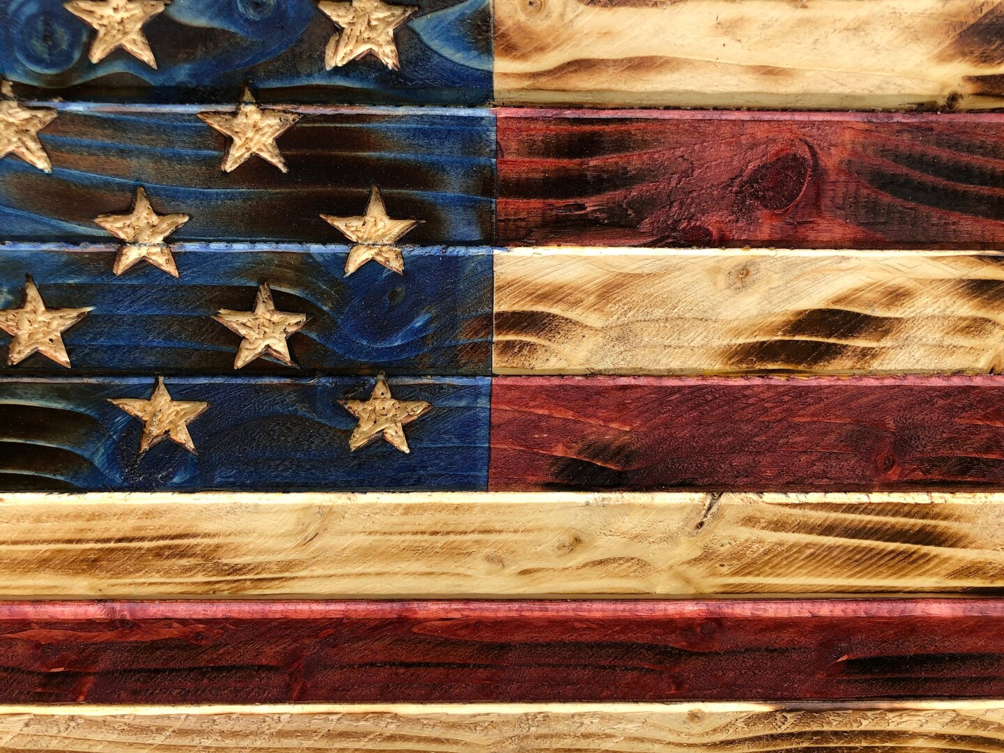 Rustic American Flag, Large (19.5