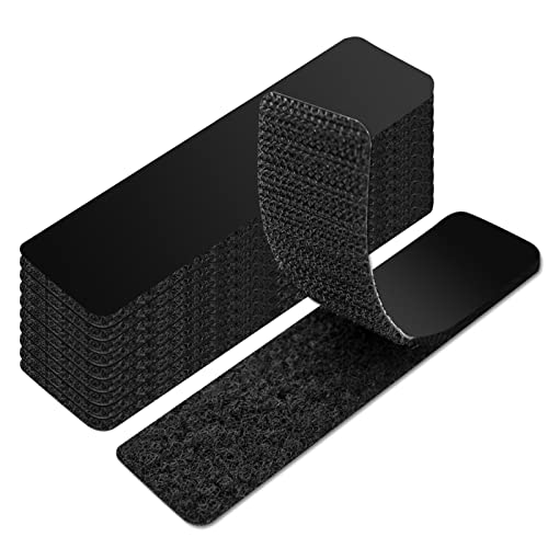 16 Pieces Hook and Loop Tape Sticky Back,1 in.x 4 in. Double-Sided Command Adhesive Strip Heavy Duty