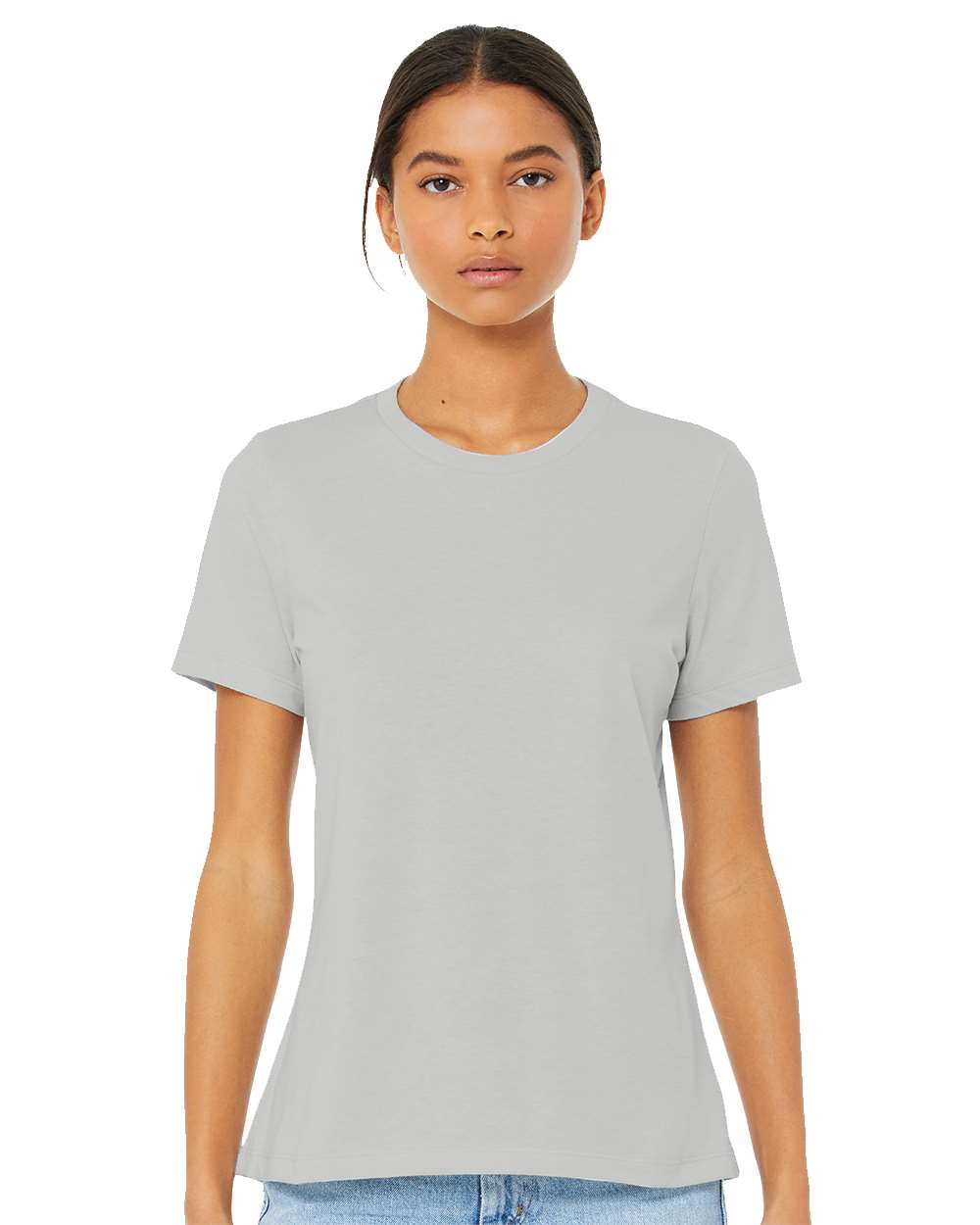BELLA + CANVAS - Women’s Relaxed Fit Heather Cvc Tee 4.2 Oz 52/48 Ring ...
