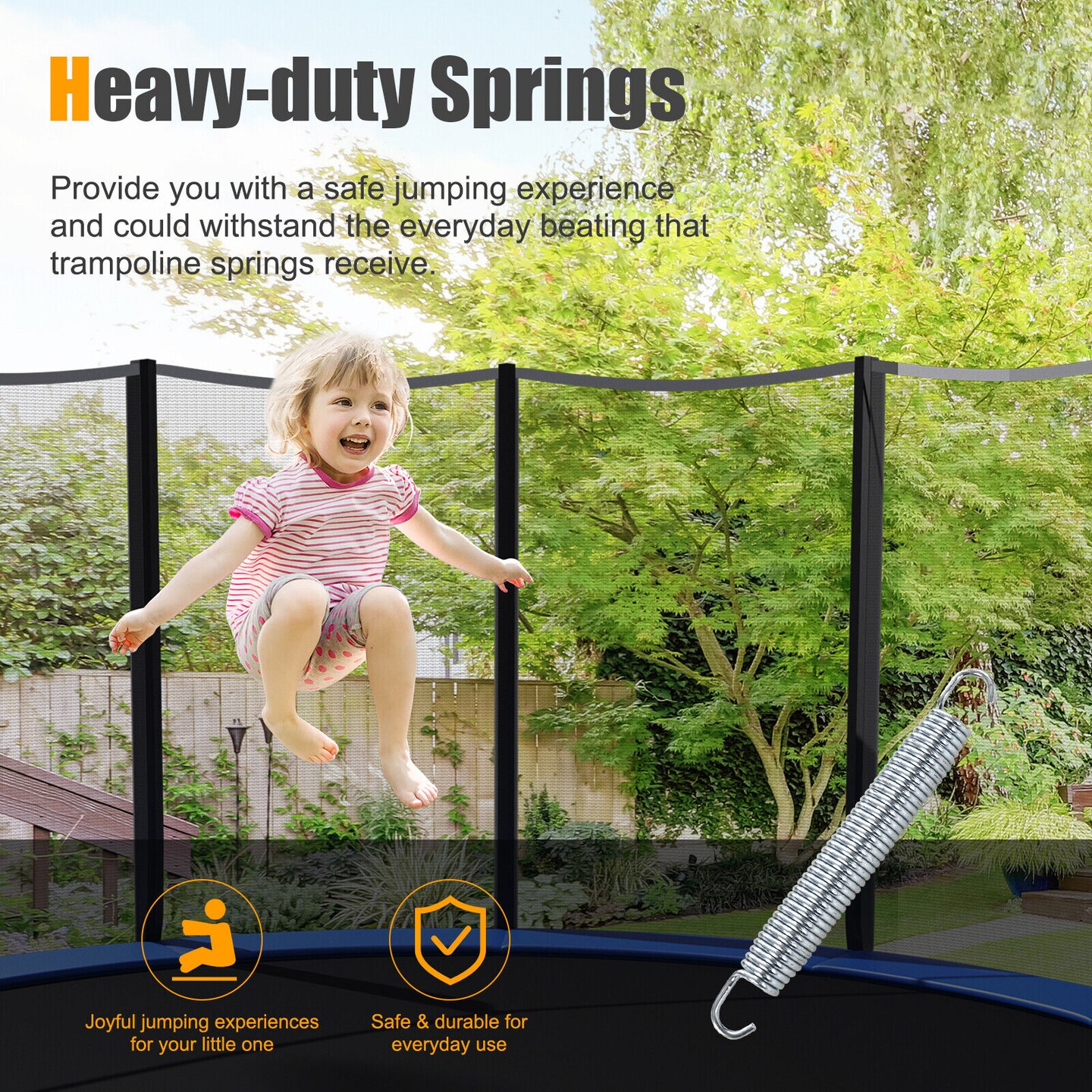 Rustproof Galvanized Steel Replacement Trampoline Elasticity Springs