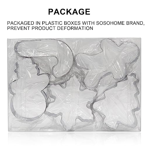  Set of 2 Holiday Christmas Shaped Silicone Ice Cube Soap Making  Trays/Molds - Gingerbread Men/Candy Canes & Snowflakes: Home & Kitchen