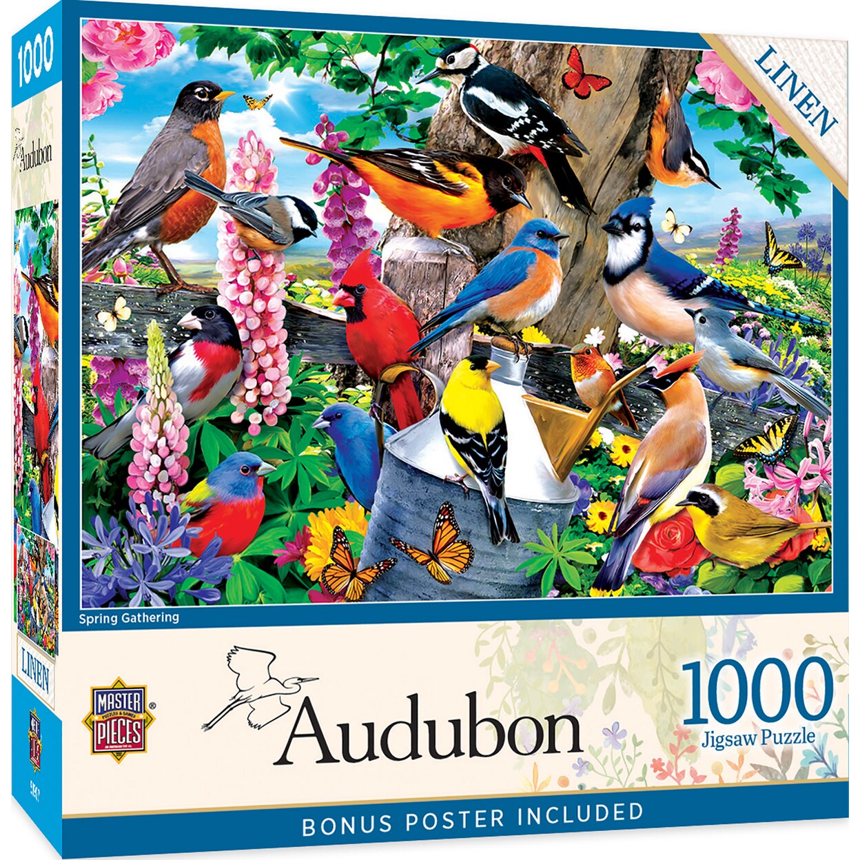 Masterpieces   1000 Piece Jigsaw Puzzle - Spring Gathering - 19.25&#x22;x26.75&#x22;