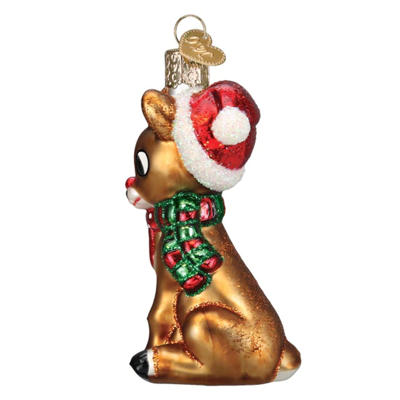 Rudolph and Clarice Glass Ornament with Box