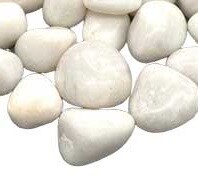 White Agate Tumbled Stones | Bulk: 1lb, 3lb, or 5lb Wholesale Lots