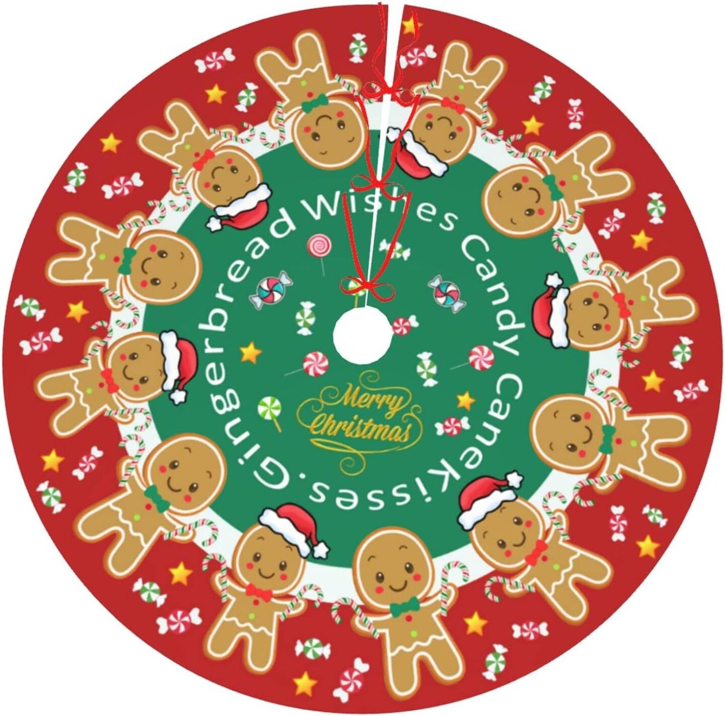 48 Inches Gingerbread Man Candy Christmas Tree Ornaments