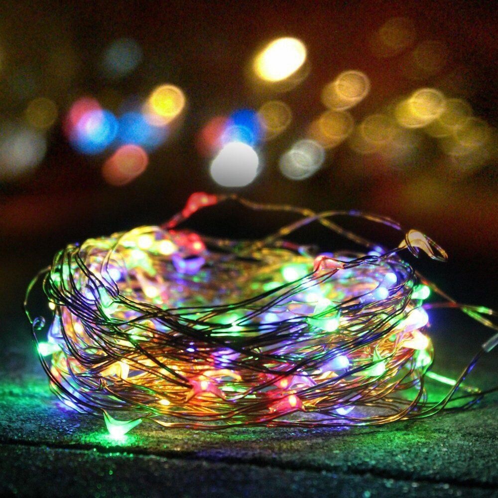 Waterproof Solar LED String Lights - Copper Wire for Outdoor