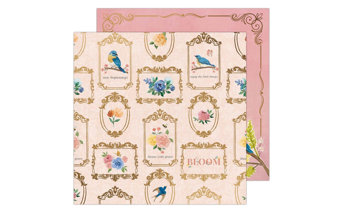 K&#x26;Co Antique Garden Paper 12x12 Frames