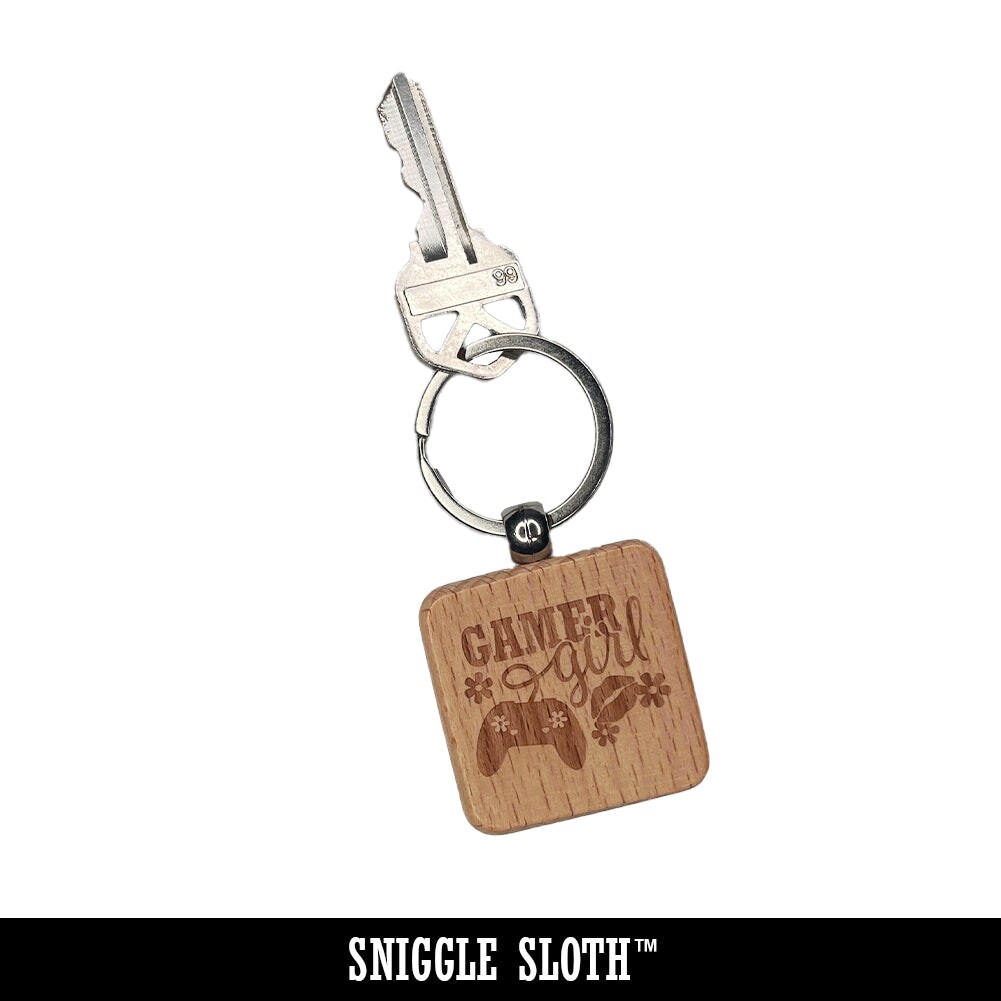 Cookies and Milk Best Friends Hearts Love BFF Engraved Wood Square Keychain Tag Charm