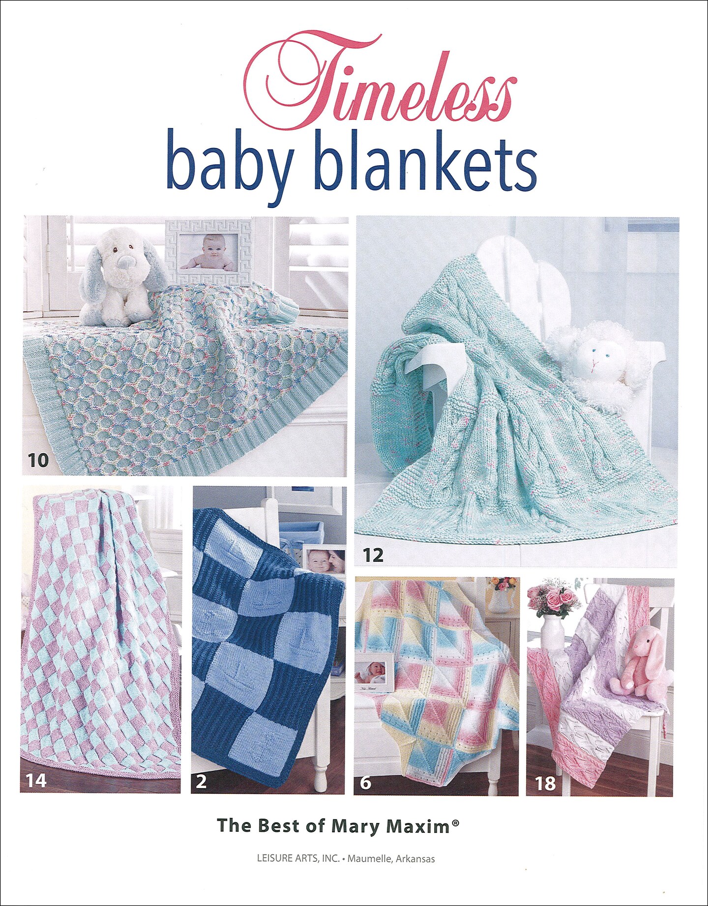 Leisure Arts Timeless Baby Blankets Knitting Book