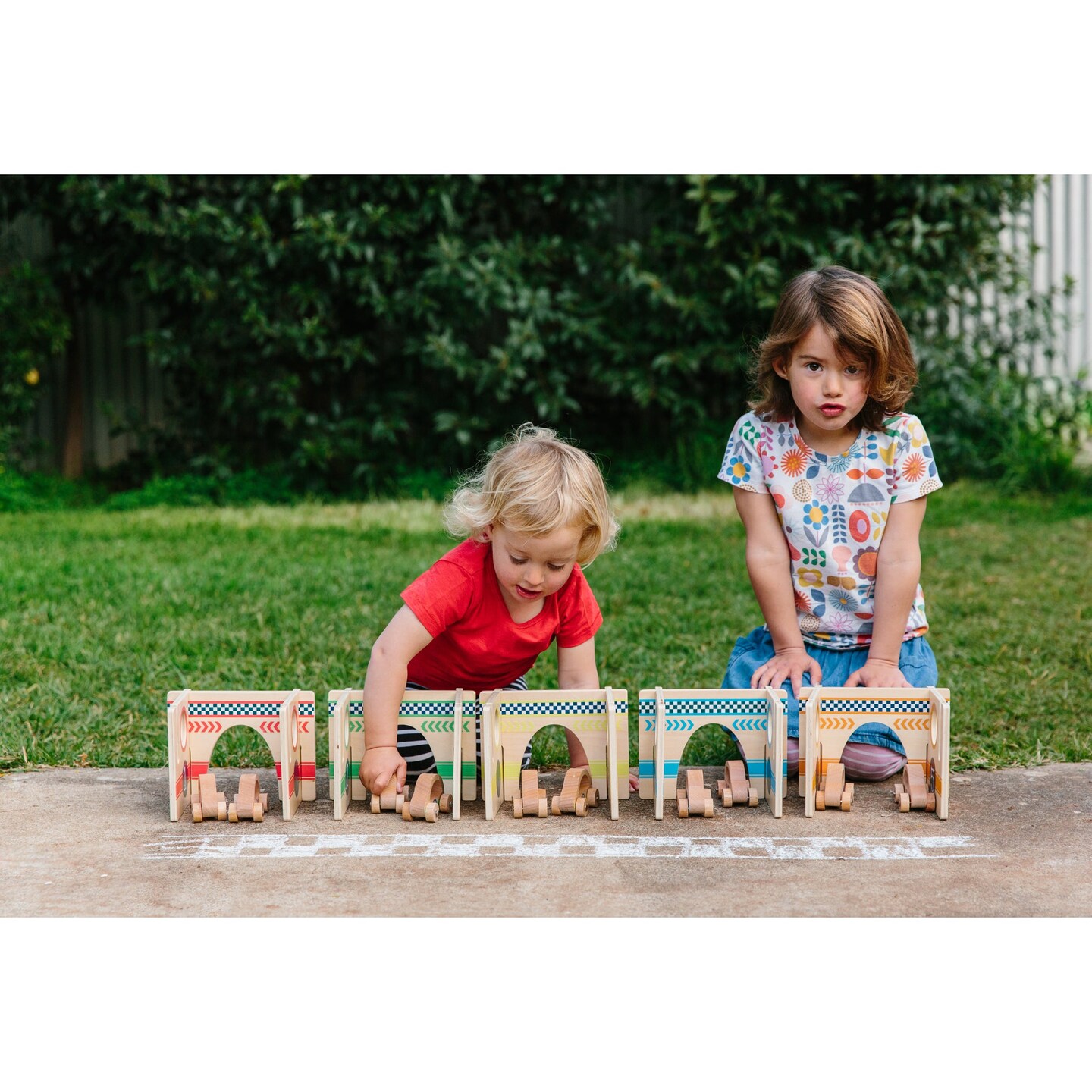 Happy Architect Wooden Blocks - Raceway - Set of 25 - Ages 18m+
