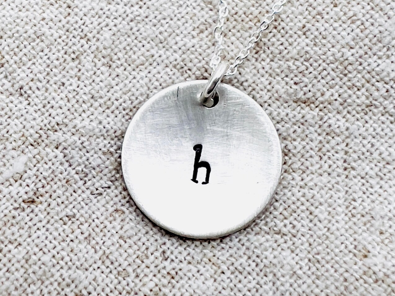 Buy Custom Christmas Gift for Mom, Rustic Monogram Necklace, Stamped  Initial Necklace, Gift for Her, Custom Necklace, Silver Circle Pendant  Online in India - Etsy