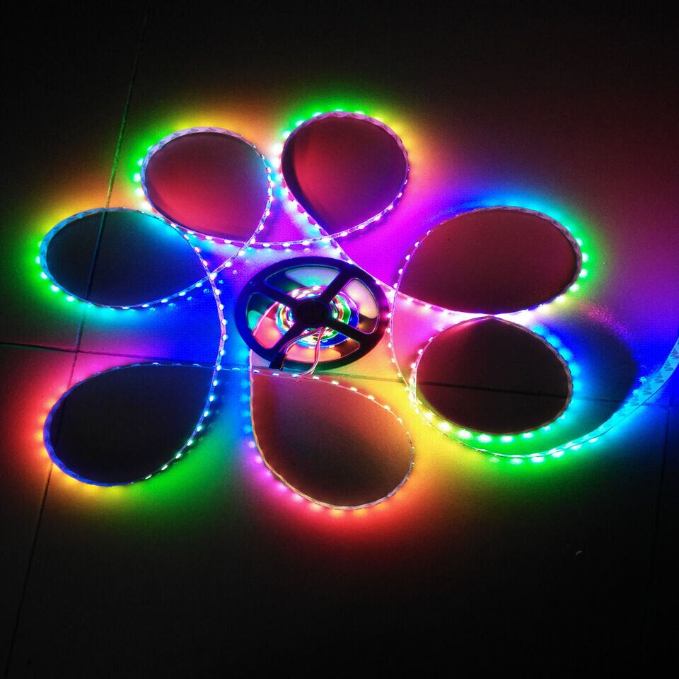 WS2812B 5V 5050 RGB LED Strip 1-5M 30 60 144 150 300 Leds Individual
