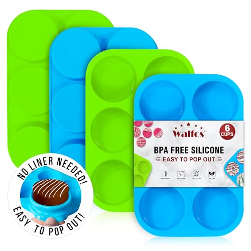 Silicone Oreo Cookie Mold, Walfos Round Cylinder Chocolate Covered