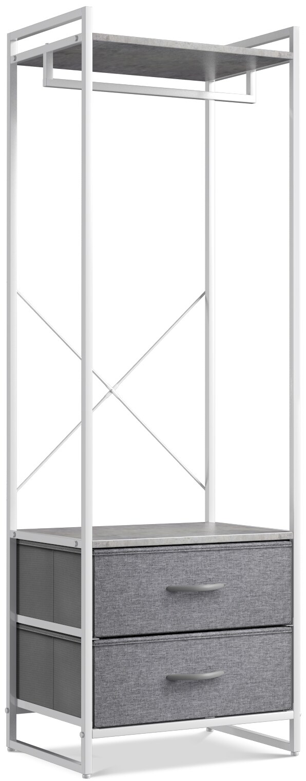 Sorbus Clothing Rack with Drawers - Clothes Stand Dresser - Wood Top, Steel Frame, & Fabric Drawers - Tall Closet Storage Organizer - Garment Rack for Hanging Shirts, Dresses, & Jackets