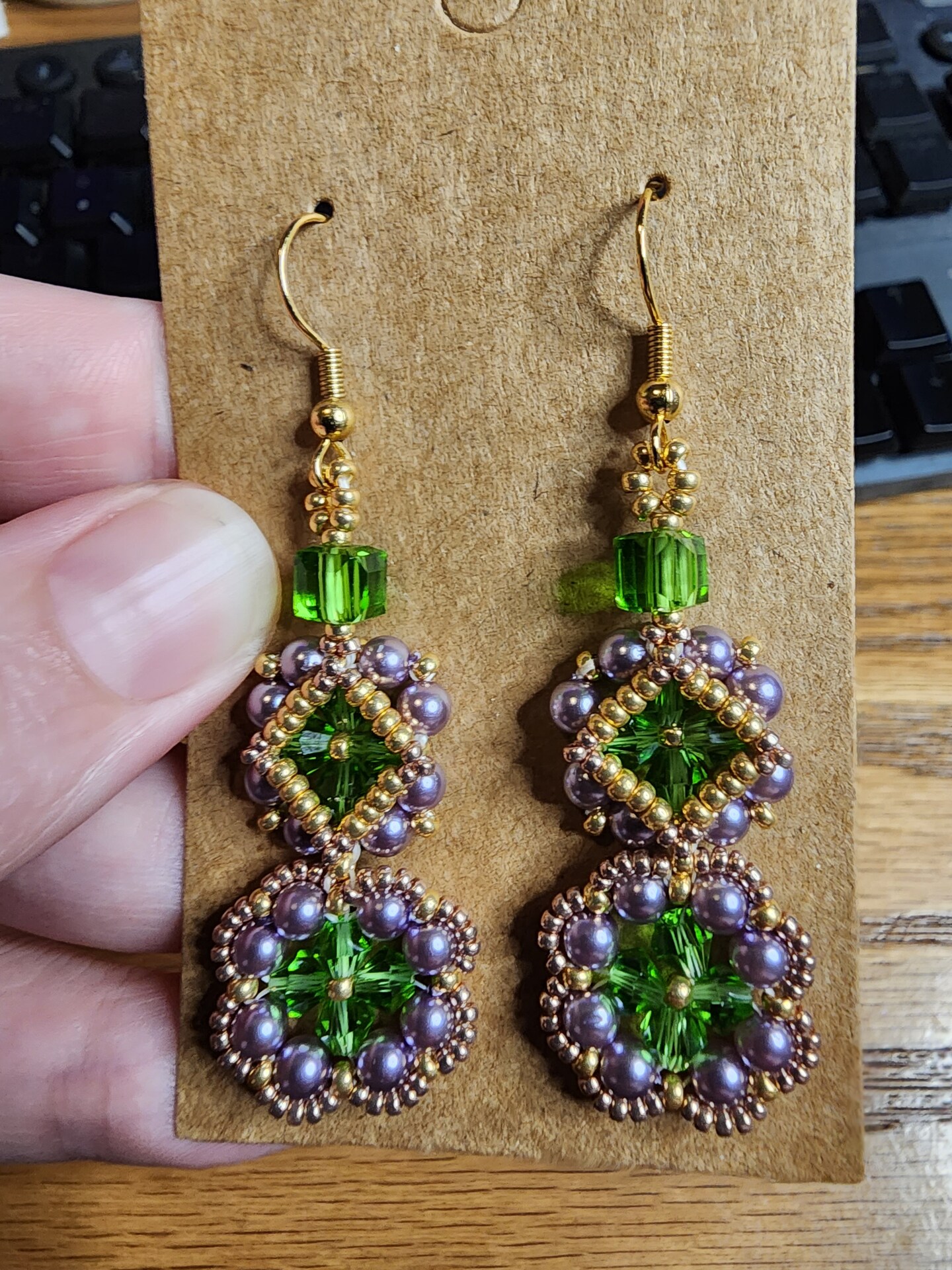 Pearl Fringe Earring Tutorial Irish Spring Seed Bead And Glass