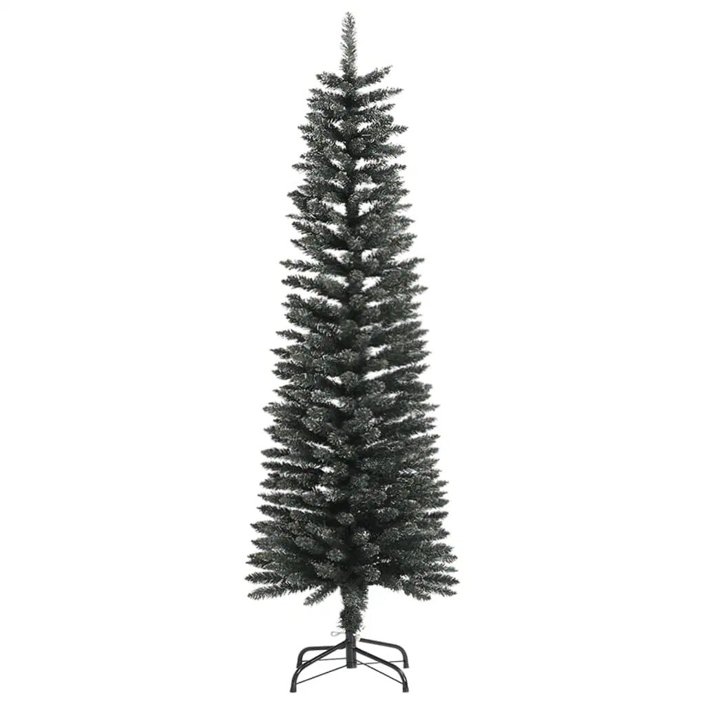 5 ft Green Slim Artificial Christmas Tree with Stand
