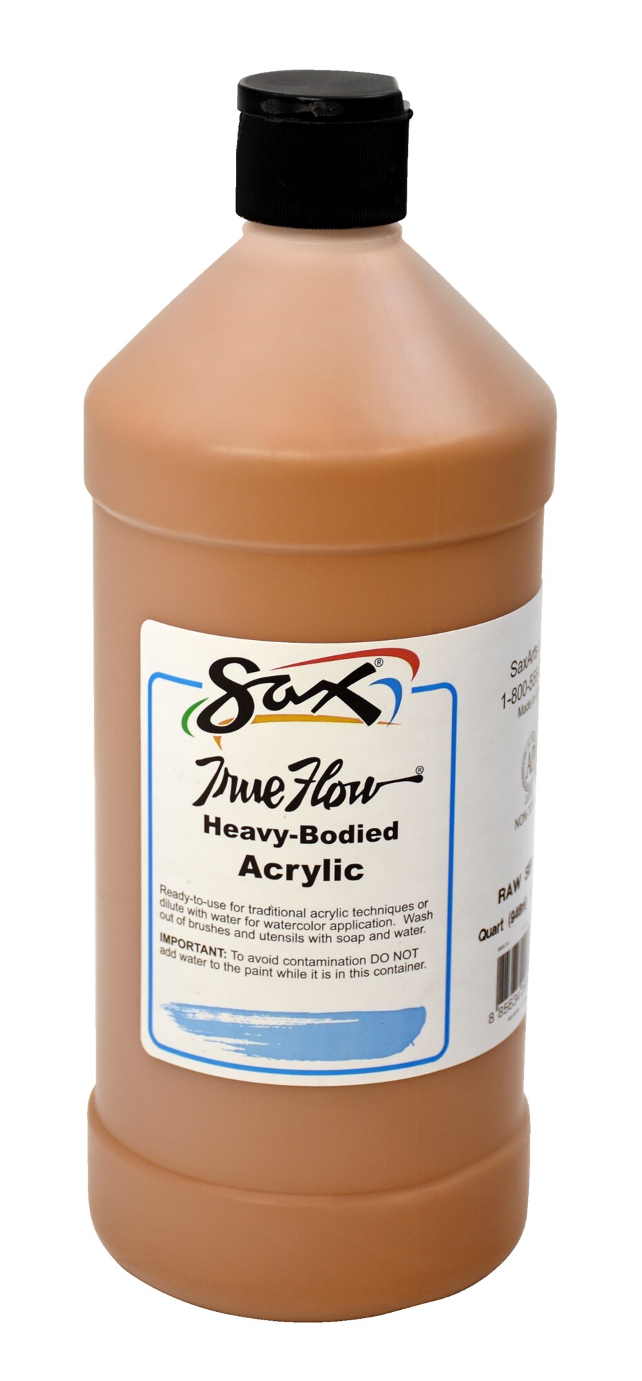 Sax True Flow Heavy Body Acrylic Paint, Raw Sienna, Quart : Target
