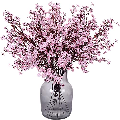 6Pcs Babys Breath Artificial Flowers Bulk Real Touch Flowers Fake silk  Flowers Bulk for Home Decoration Kitchen Fall Indoor Bouquet Floral Table