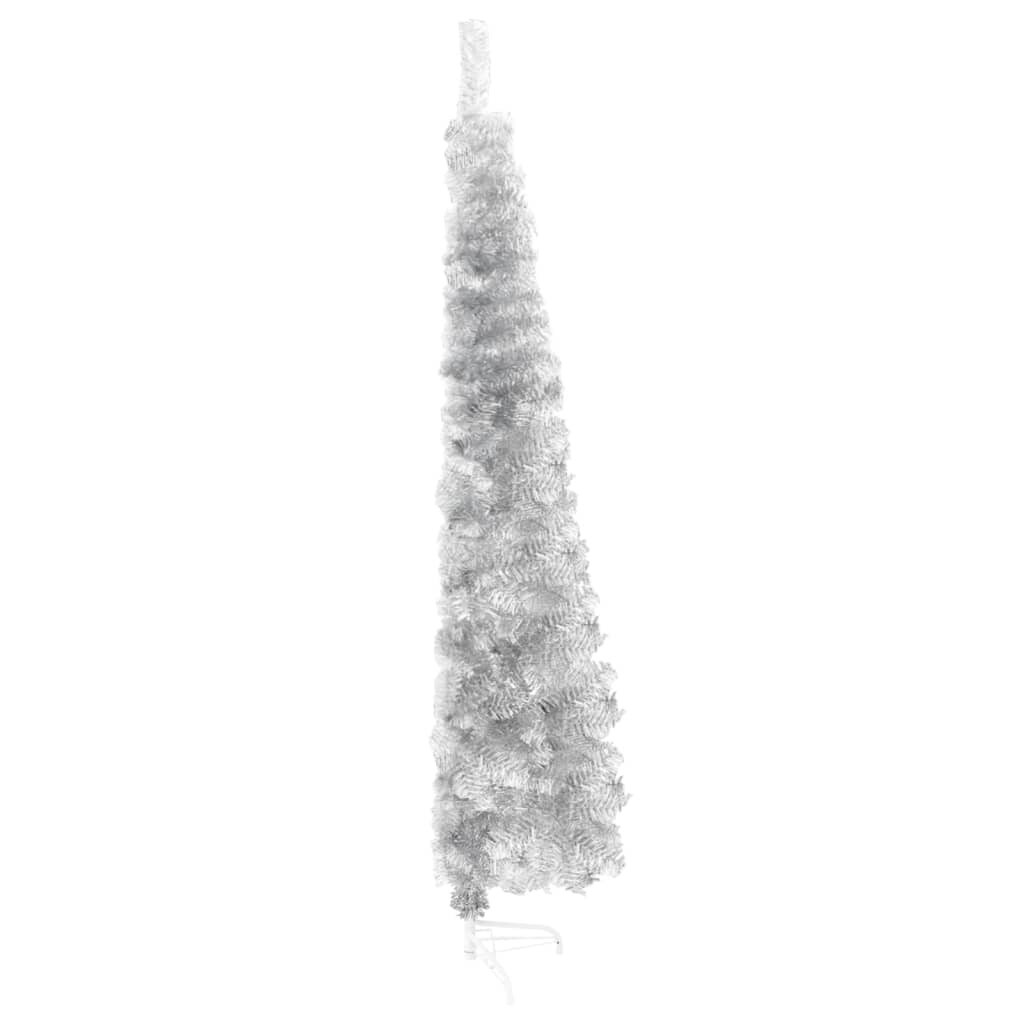 Slim Artificial Half Christmas Tree with Stand
