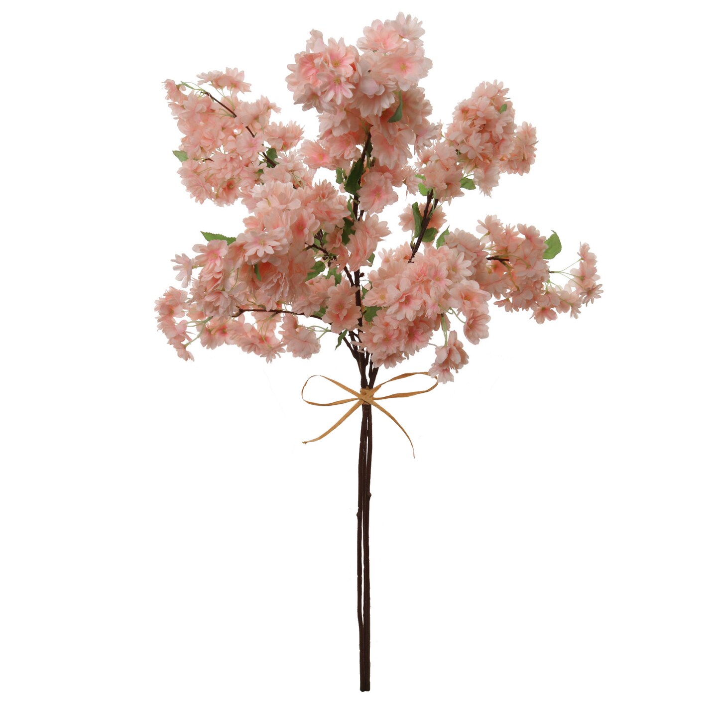 3-Pack: Light Pink Cherry Blossom Stem with Silk Flowers by Floral Home&#xAE;