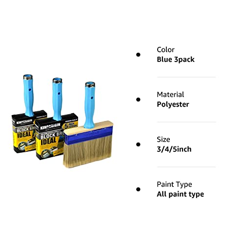 3 Pieces (4,5,6inch) Heavy Duty Professional Stain Brush,Paint Brush,Paint Brushes,Double Thick 1.18 inch,Fence Brush,Paint Brush for Walls,Painters Paint Brush