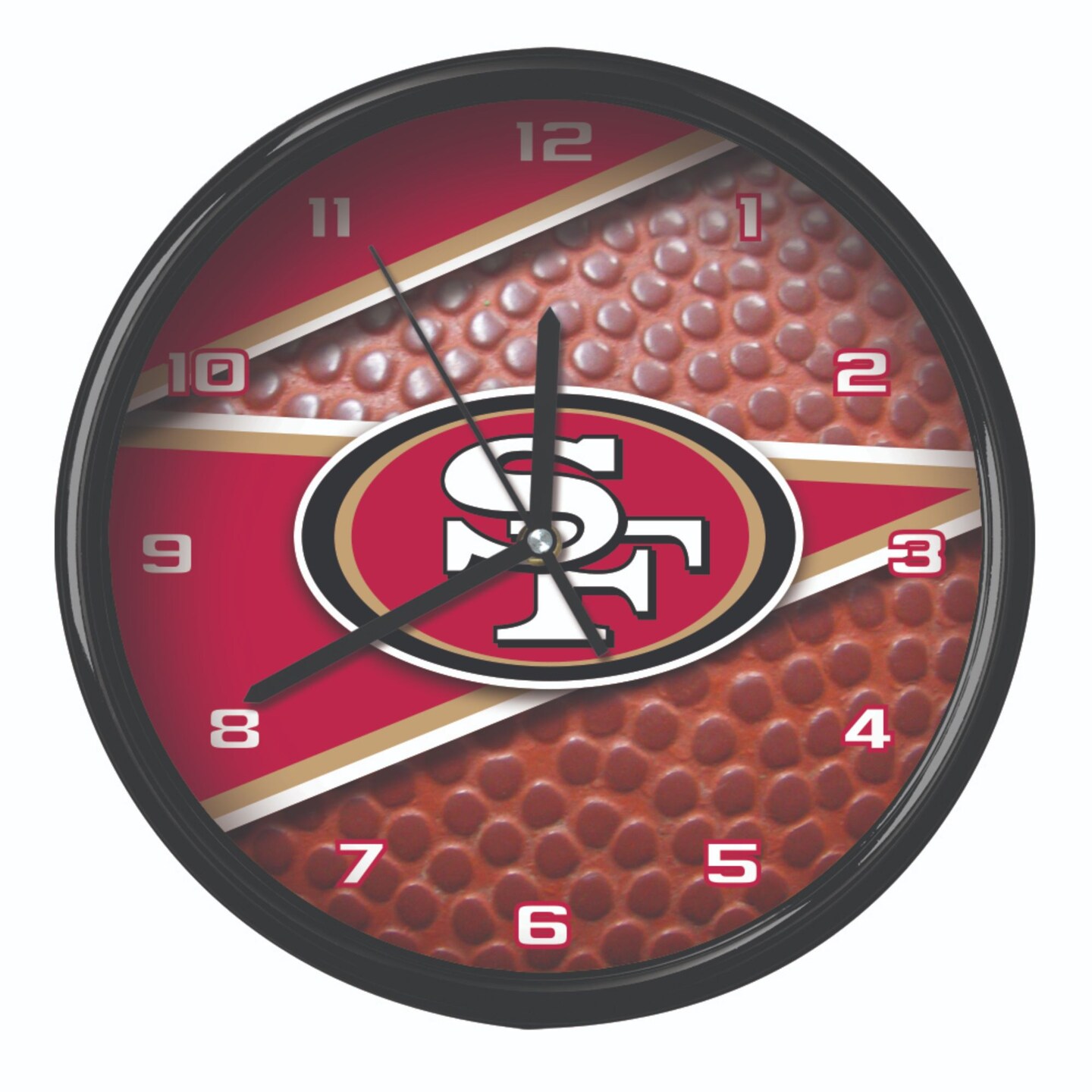 The Memory Company 11.5" Red and White NFL San Francisco 49ers Wall Clock