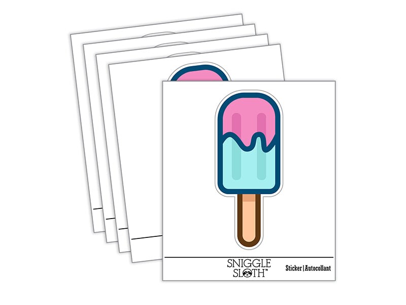Popsicle Ice Cream on Stick Summer Waterproof Vinyl Phone Tablet Laptop