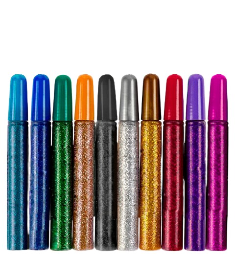 Kitcheniva Glitter Glue Pens for Grad Caps 10 Asstd Colors